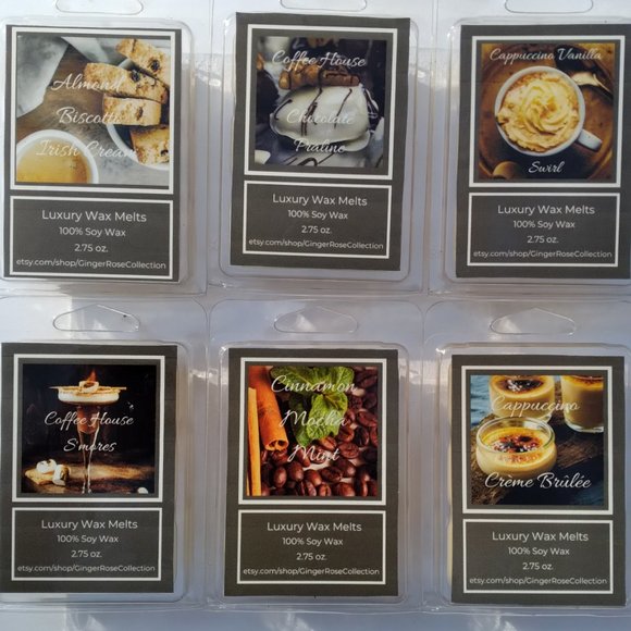 Wax Melts Cinnamon Mocha Mint Coffee Christmas Holiday 100% Soy Wax … - Picture 8 of 8